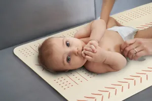 Vegan Leather Baby Changing Pad- Wipeable Portable Changing Pad